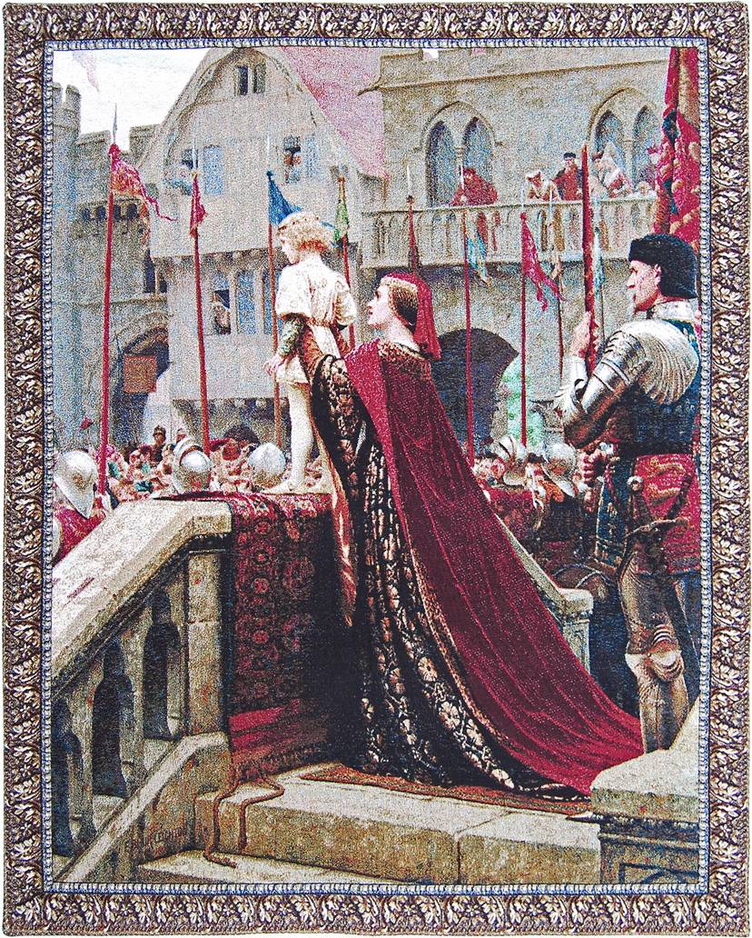 El Principito (Leighton) Tapices de pared Edmund Blair Leighton - Mille Fleurs Tapestries