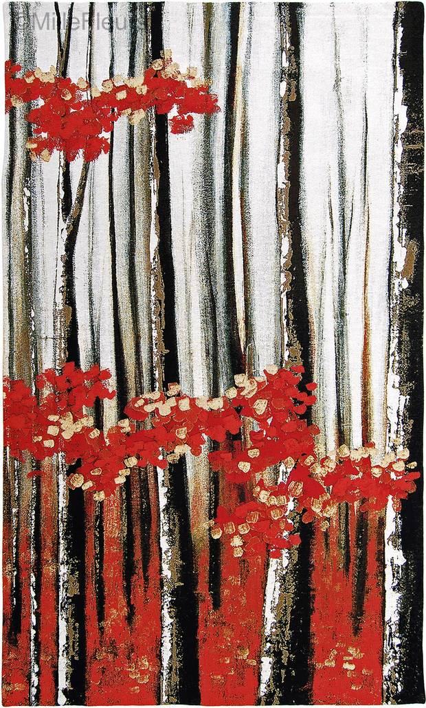 Birch Trees Wall tapestries Contemporary Artwork - Mille Fleurs Tapestries