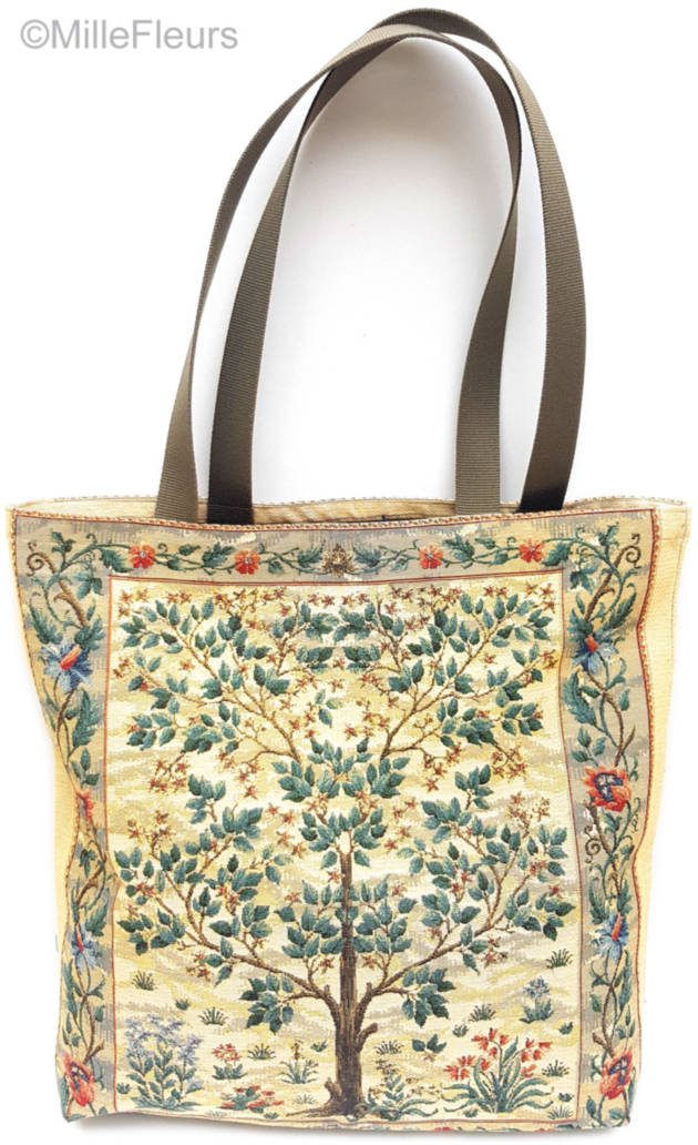 Levensboom (William Morris), beige Shoppers William Morris - Mille Fleurs Tapestries