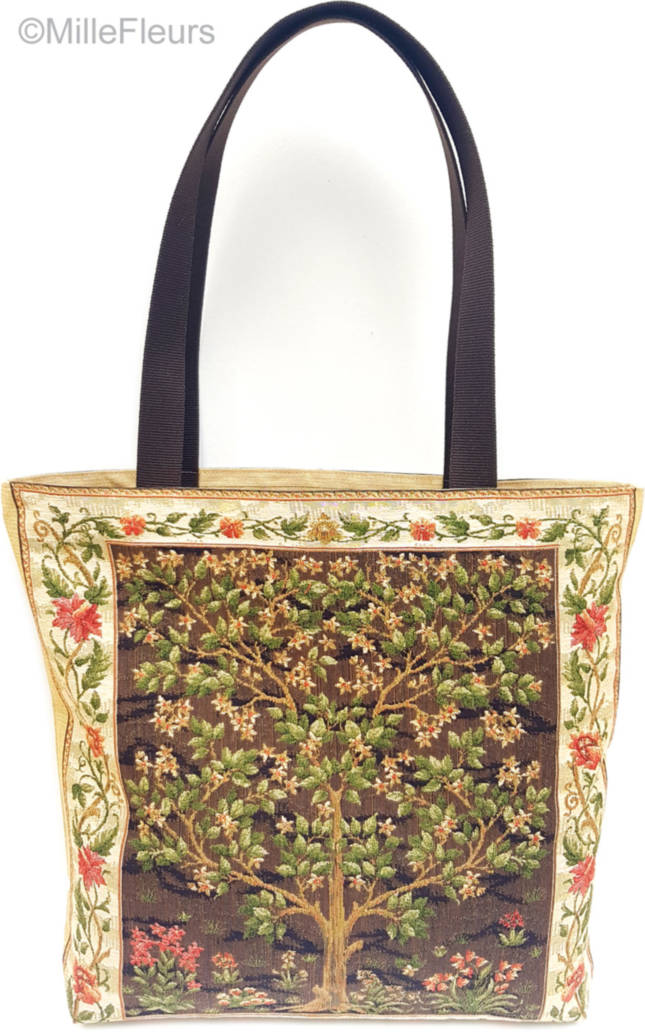 Arbre de Vie (William Morris), brun Shoppers William Morris - Mille Fleurs Tapestries