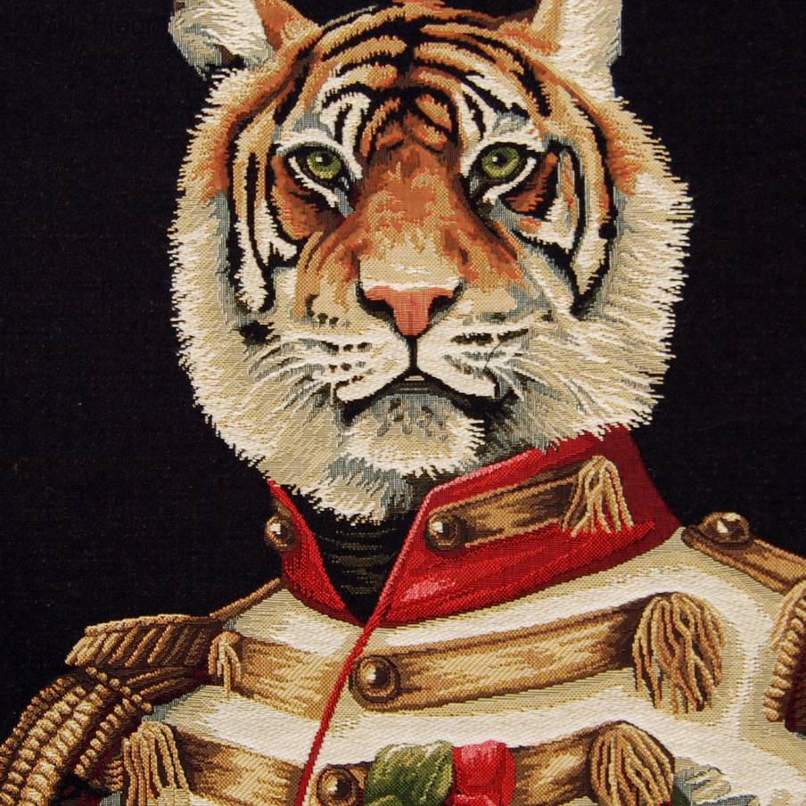 Aristofari Tigre Fundas de cojín Animales - Mille Fleurs Tapestries