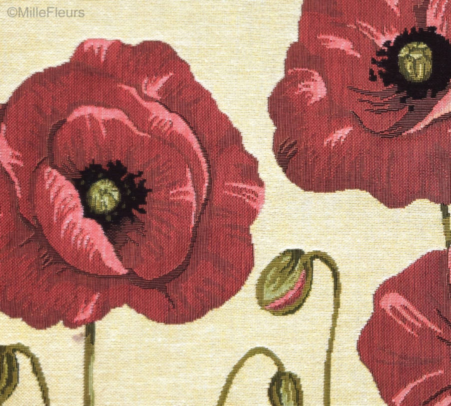 Klaprozen Sierkussens Klaprozen - Mille Fleurs Tapestries