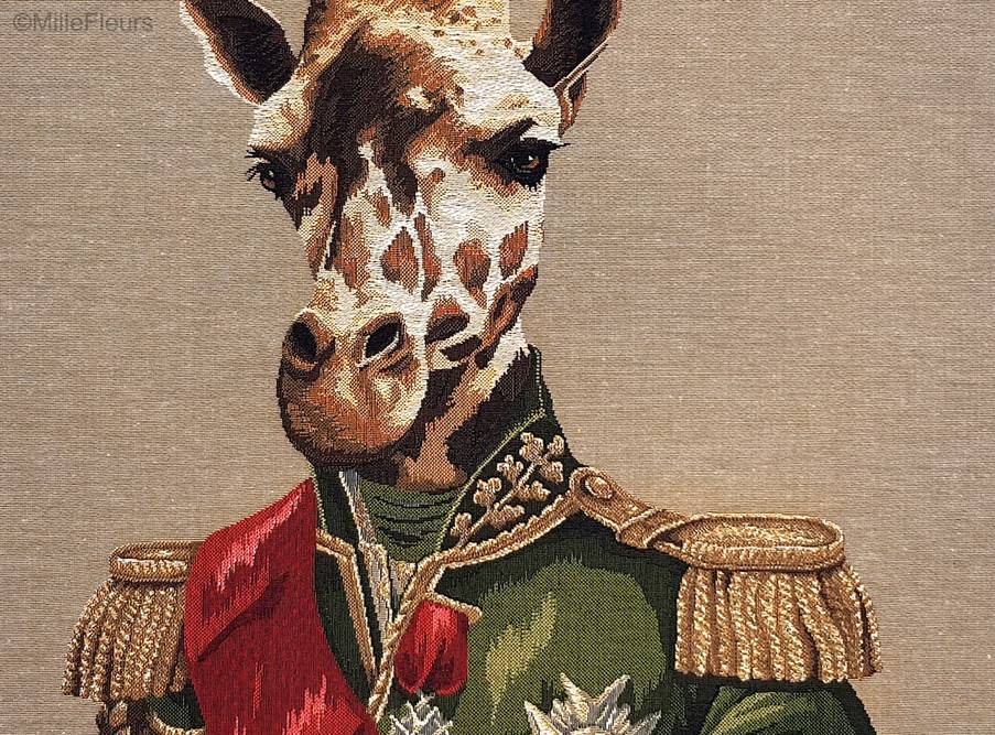 Aristofari Jirafa con brillo Fundas de cojín Animales - Mille Fleurs Tapestries