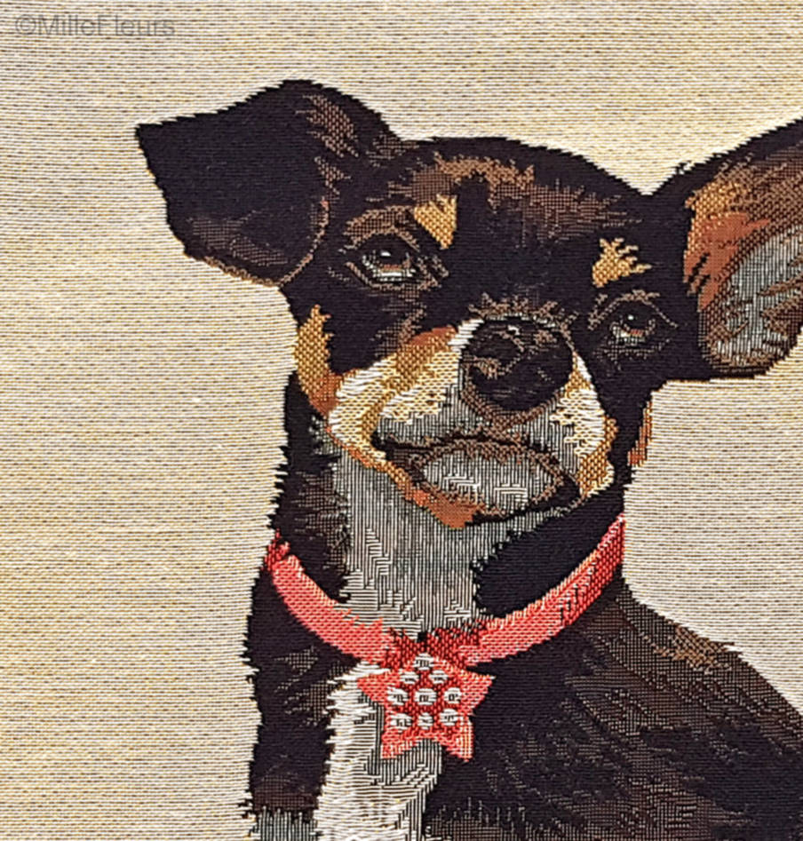 Chihuahua Housses de coussin Chiens - Mille Fleurs Tapestries