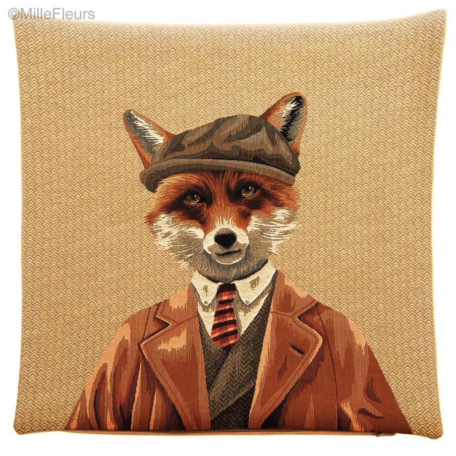 Dandy Fox Tapestry cushions Foxes - Mille Fleurs Tapestries