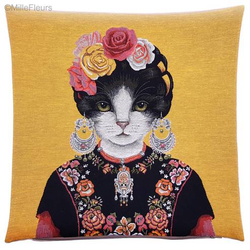 Frida Kahlo Cat & Earrings