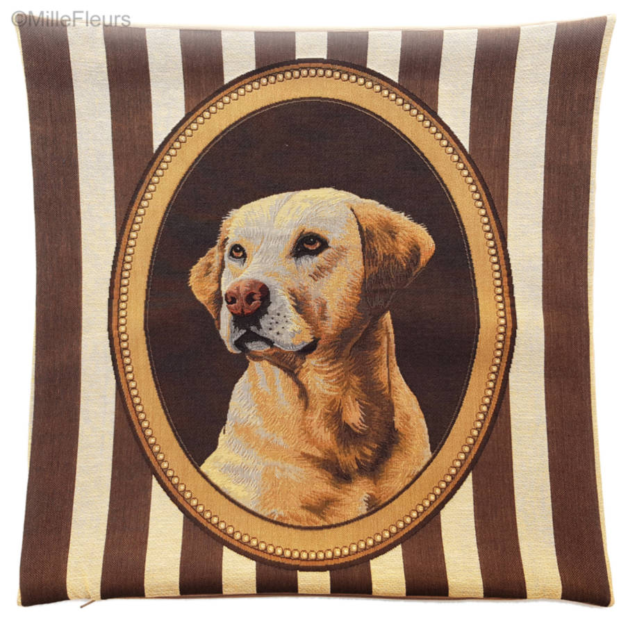 Golden Retriever Tapestry cushions Dogs - Mille Fleurs Tapestries