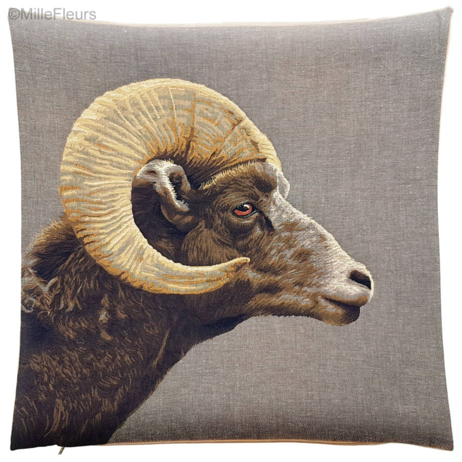 Ram Tapestry cushions Animals - Mille Fleurs Tapestries
