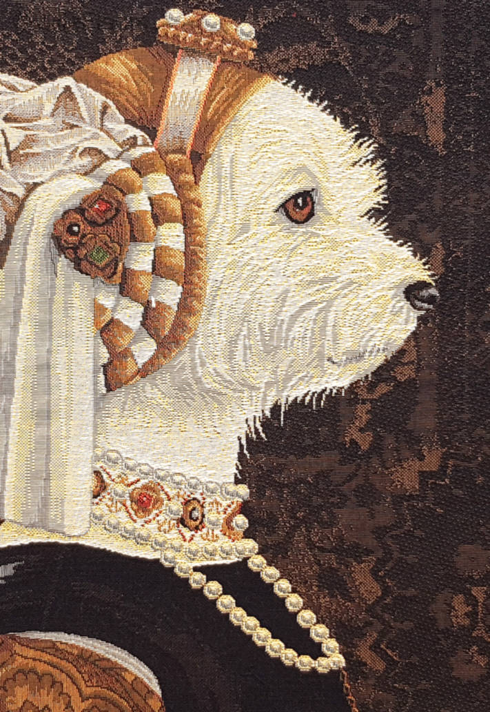 Koninklijke Maltezer Sierkussens Honden - Mille Fleurs Tapestries
