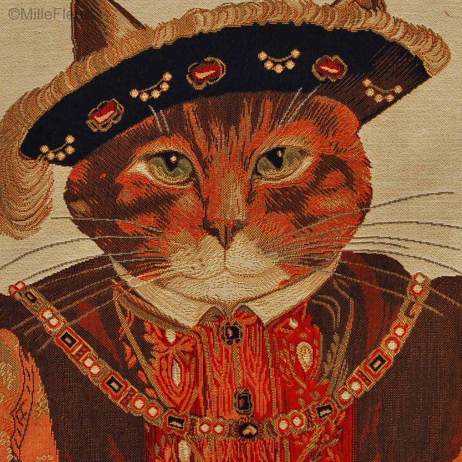 Henry VIII (Susan Herbert) Fundas de cojín Gatos de Susan Herbert - Mille Fleurs Tapestries