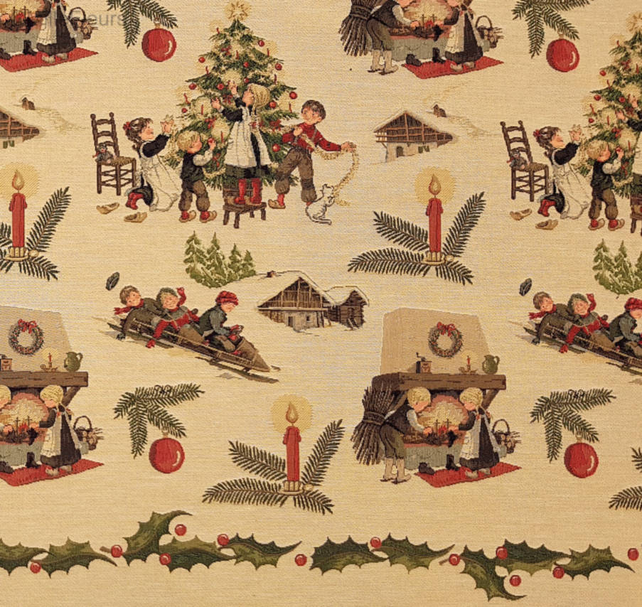 Christmas Time (Terra Vecchia) Throws & Plaids Christmas - Mille Fleurs Tapestries