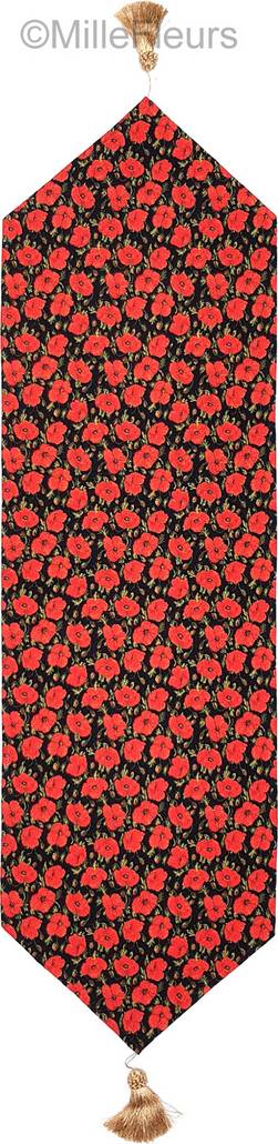 Coquelicots Chemins de table Fleurs - Mille Fleurs Tapestries