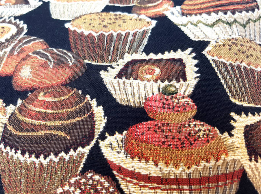 Chocolate Belga y Cupcakes Bolsas de Compras Brujas y Bélgica - Mille Fleurs Tapestries