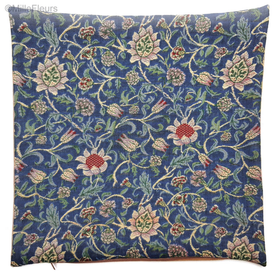Evenlode (William Morris), light blue Tapestry cushions William Morris & Co - Mille Fleurs Tapestries