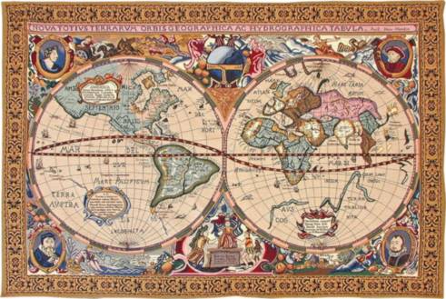 Mercator Kaart van Hondius