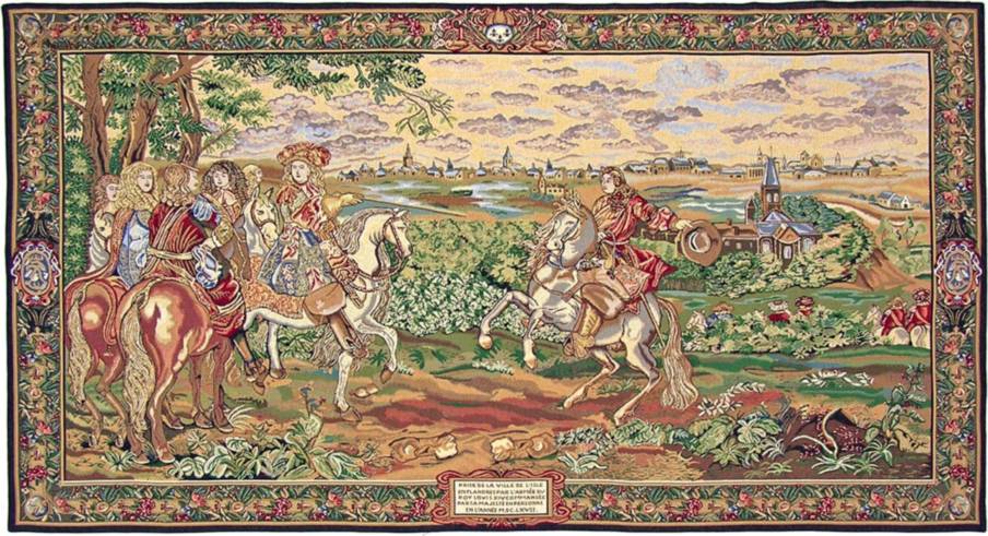 La Captura de Lille Tapices de pared Renacimiento - Mille Fleurs Tapestries