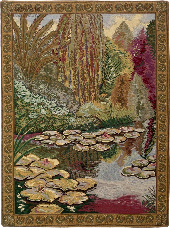 Monet Lilies Wandtapijten Landschappen en Natuur - Mille Fleurs Tapestries
