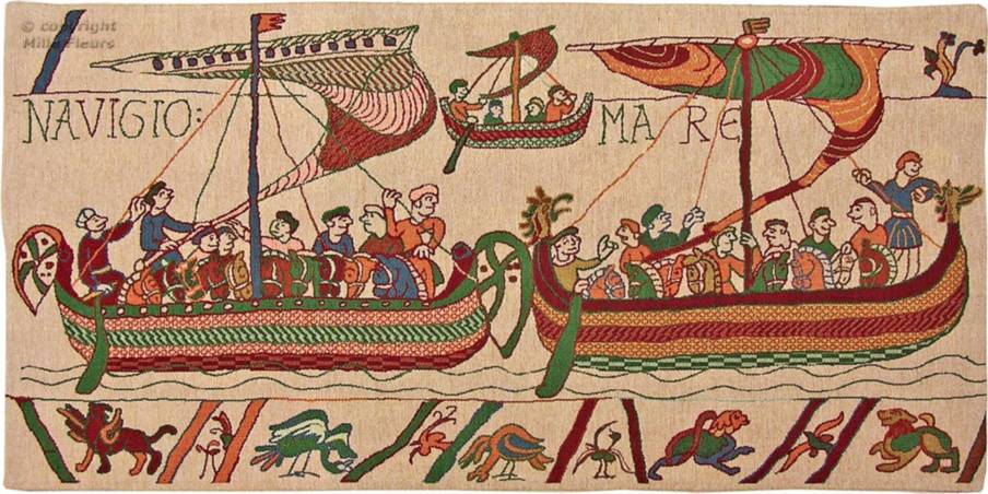 Navigio Tapices de pared Tapiz de Bayeux - Mille Fleurs Tapestries
