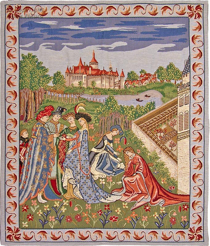 The Duke of Berry Wall tapestries Other Medieval - Mille Fleurs Tapestries