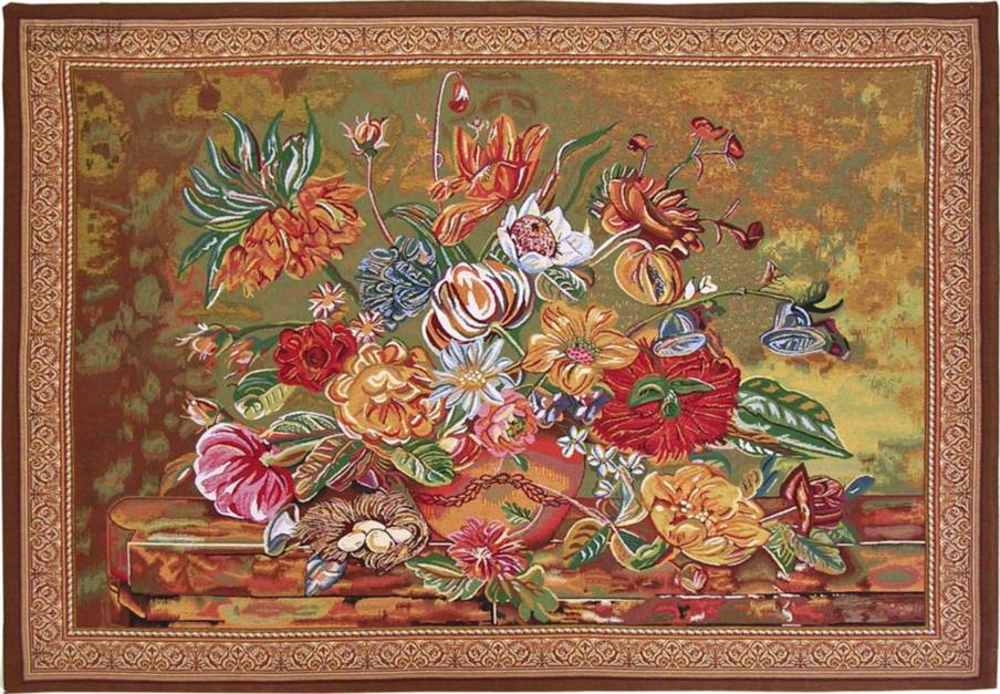 Floral (Jan van Huysum) Wall tapestries Dutch Floral Paintings - Mille Fleurs Tapestries