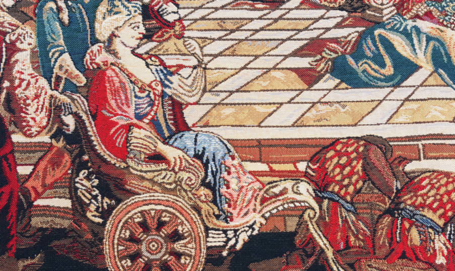 Audiëntie van de Prins Wandtapijten Oriëntalisme - Mille Fleurs Tapestries