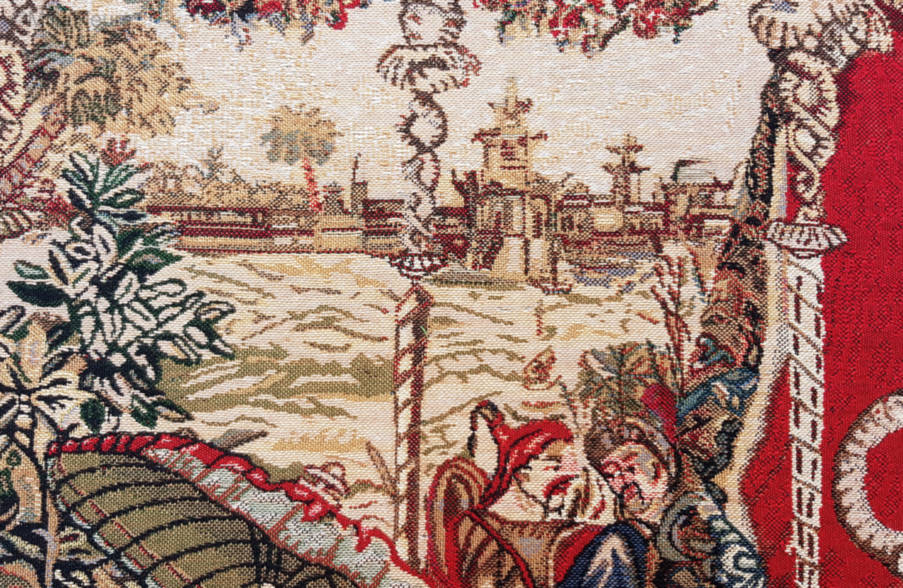 Audience of the Prince Wall tapestries Orientalism - Mille Fleurs Tapestries