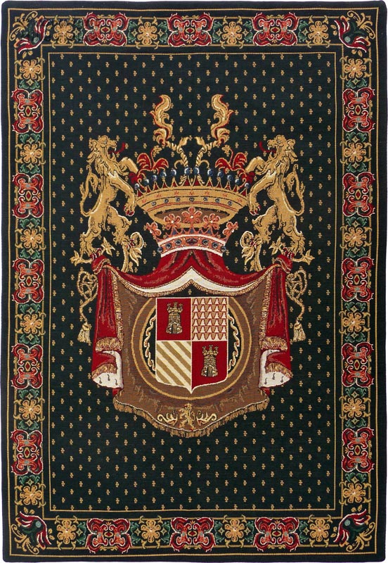 Blason Royal Tapisseries murales Empire et Néoclassique - Mille Fleurs Tapestries