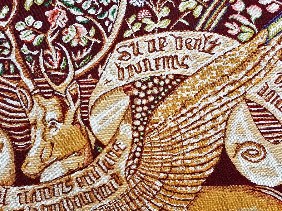Cerfs Ailés Tapisseries murales Autres Médiévales - Mille Fleurs Tapestries
