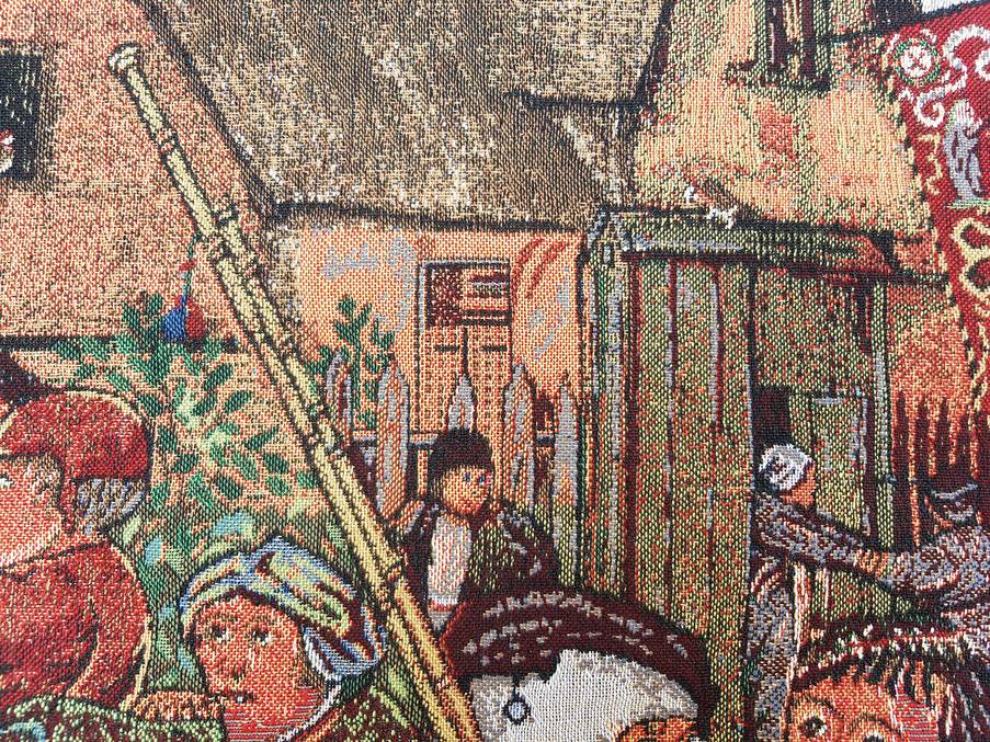 La Danza Campesina (Brueghel) Tapices de pared Obras Maestras - Mille Fleurs Tapestries