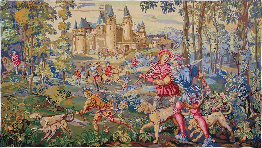 The Hunt Wall tapestries Other Medieval - Mille Fleurs Tapestries