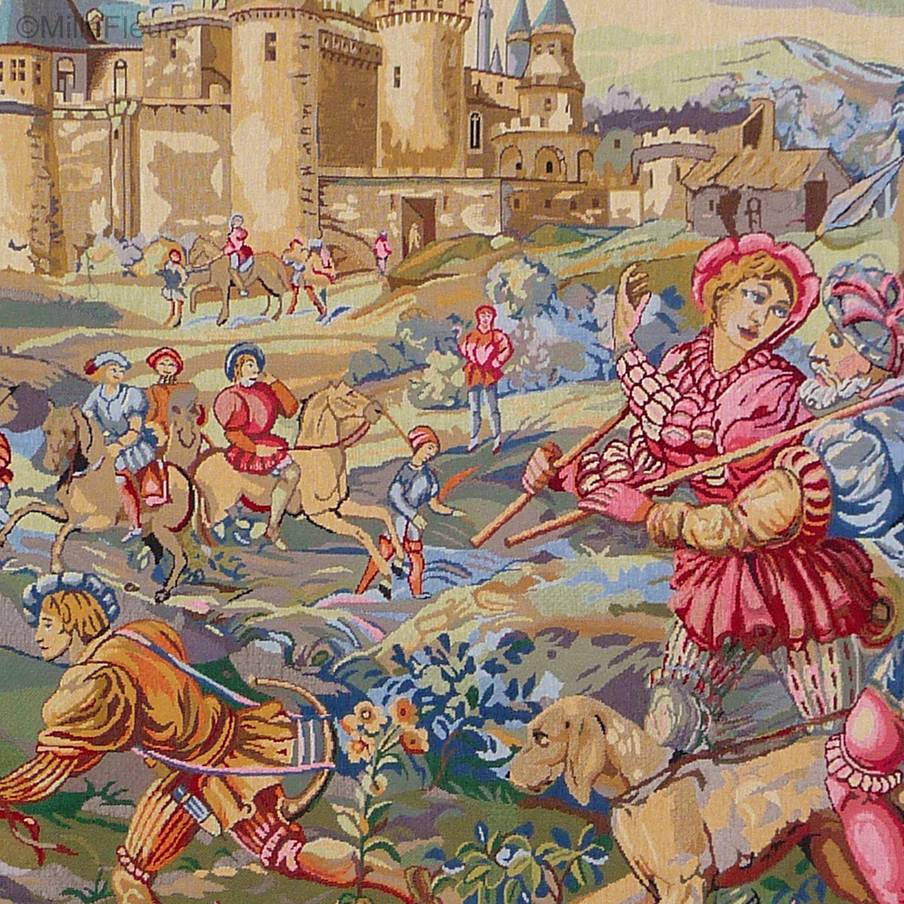 La Caza Tapices de pared Otros Medievales - Mille Fleurs Tapestries