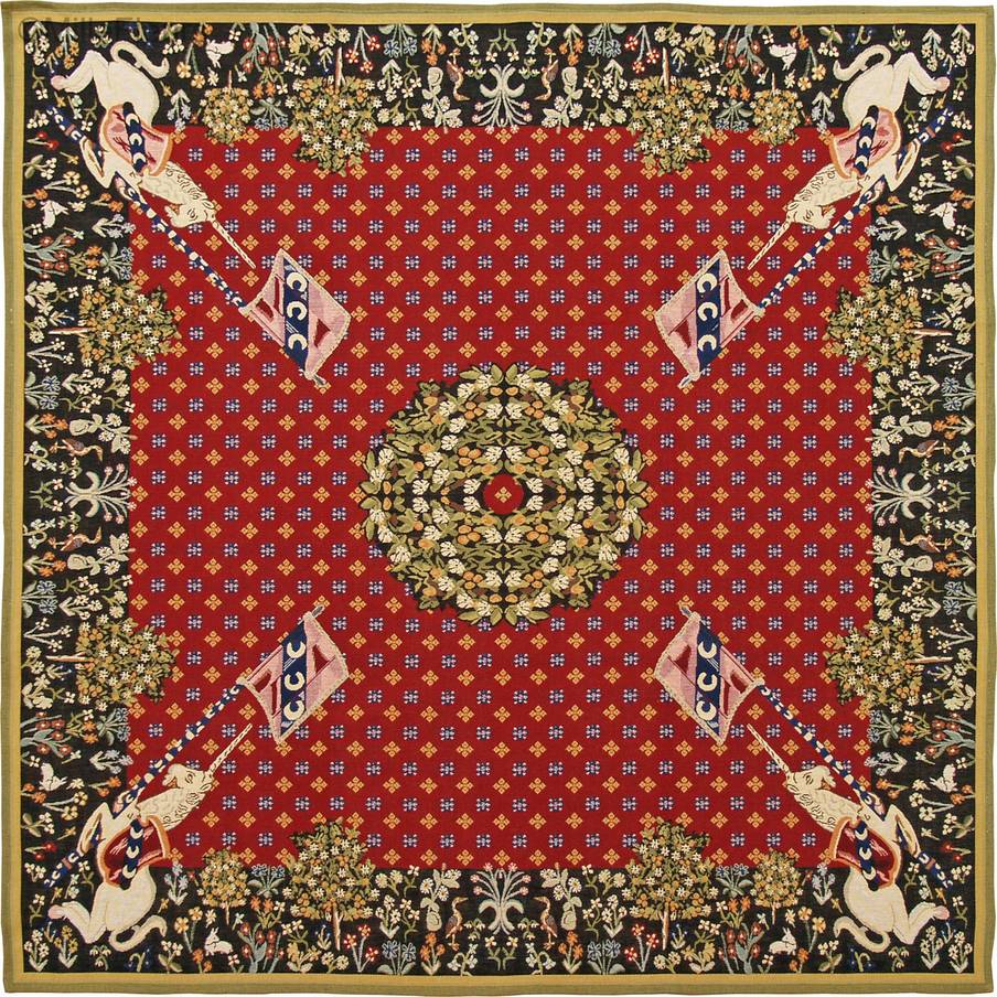 Unicorn Theme Plaids & Tafelkleden Middeleeuws - Mille Fleurs Tapestries