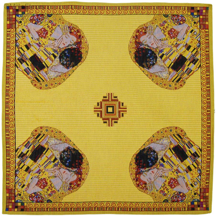 De Kus (Klimt) Plaids & Tafelkleden Gustav Klimt - Mille Fleurs Tapestries