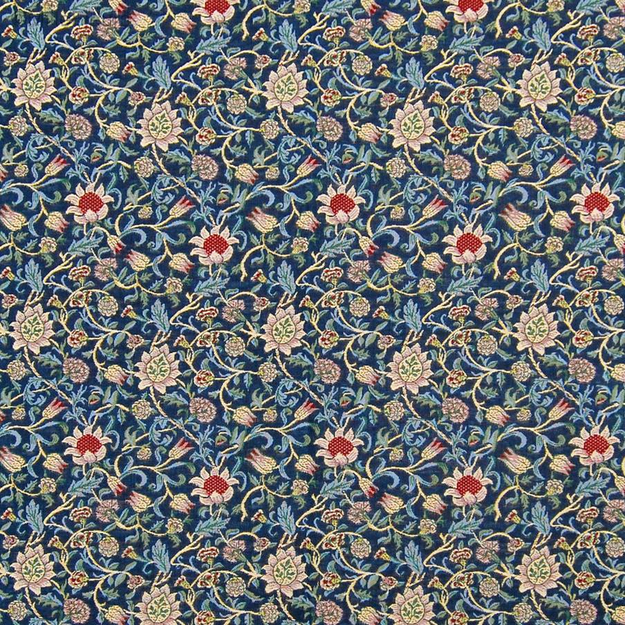 Evenlode (William Morris), blauw Plaids & Tafelkleden William Morris and Co - Mille Fleurs Tapestries