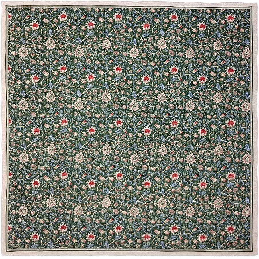 Evenlode (William Morris), verde Mantas William Morris and Co - Mille Fleurs Tapestries