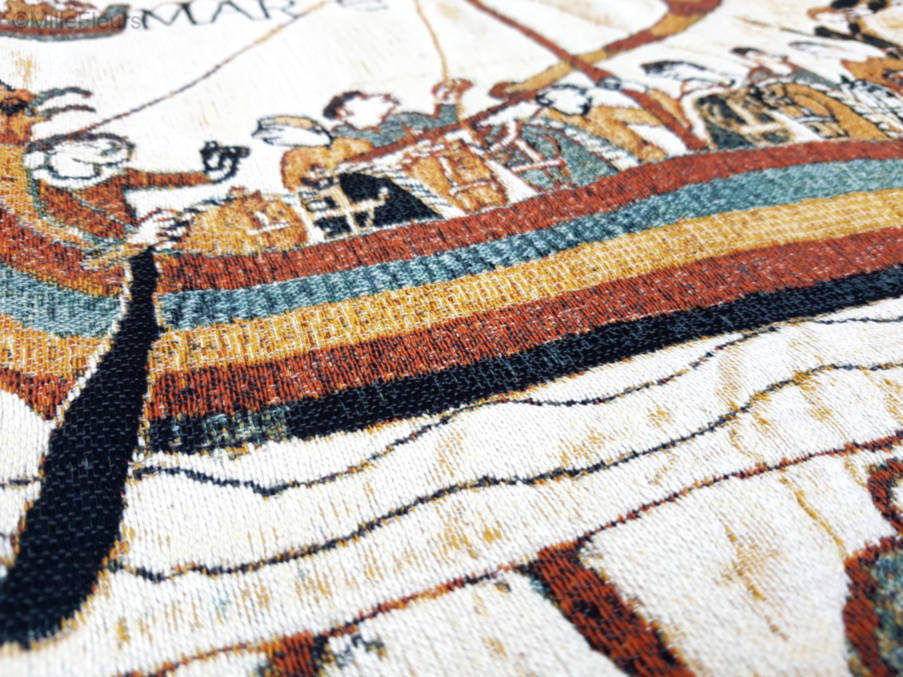 Mare Housses de coussin Tapisserie de Bayeux - Mille Fleurs Tapestries