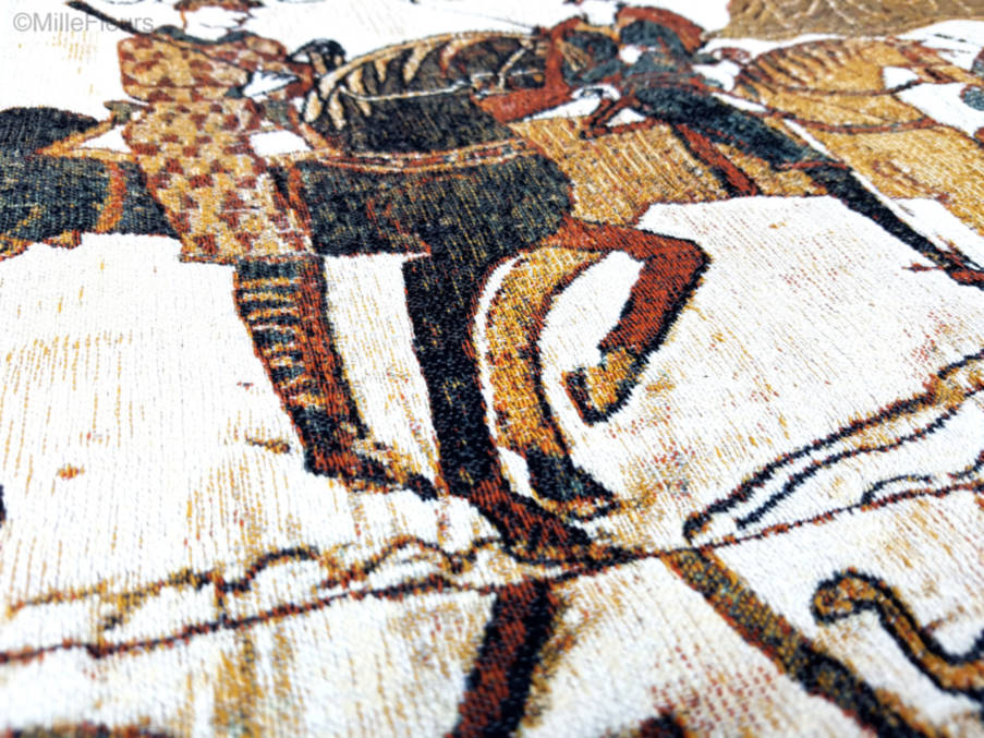 Monte Michaelis Sierkussens Wandtapijt van Bayeux - Mille Fleurs Tapestries