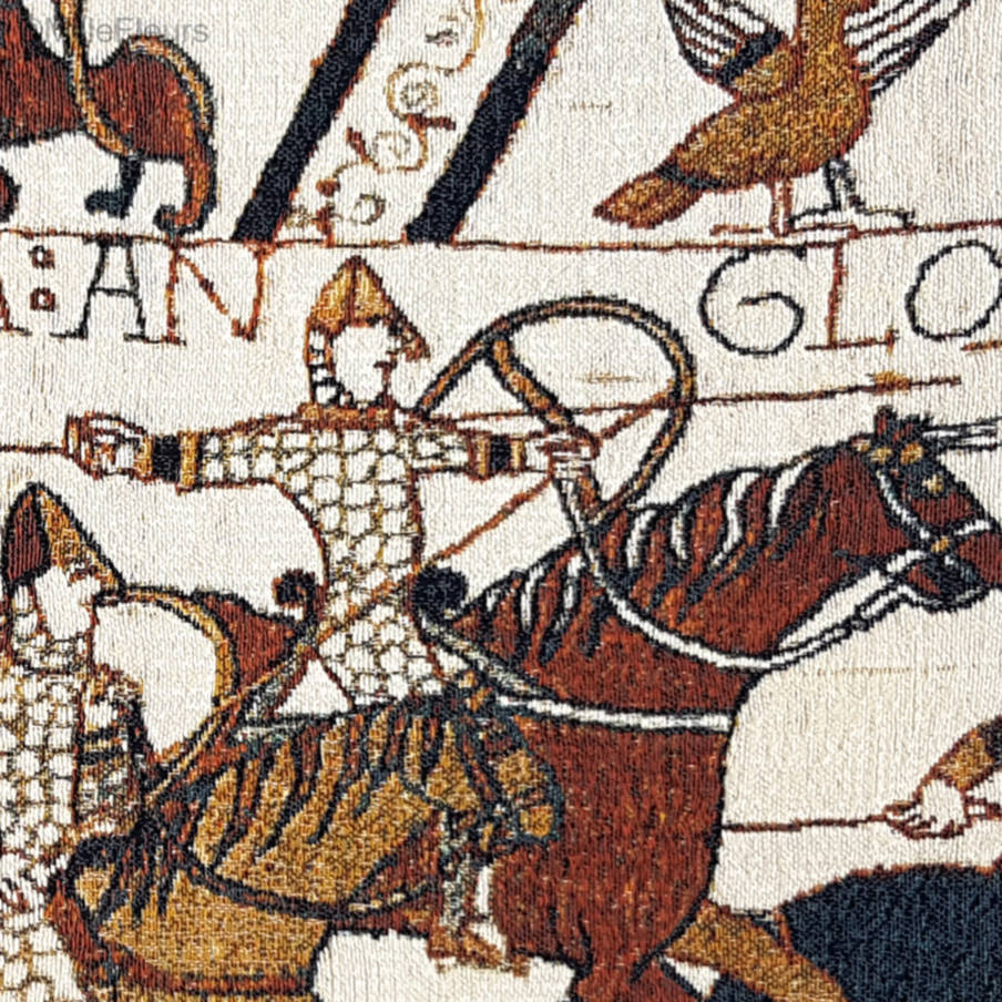 Contra Anglo Fundas de cojín Tapiz de Bayeux - Mille Fleurs Tapestries