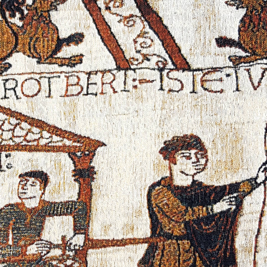 Willelm Housses de coussin Tapisserie de Bayeux - Mille Fleurs Tapestries