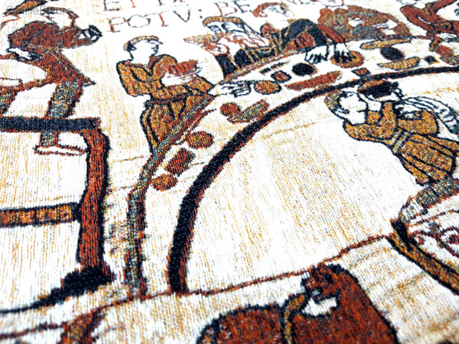 Episcopvs Fundas de cojín Tapiz de Bayeux - Mille Fleurs Tapestries