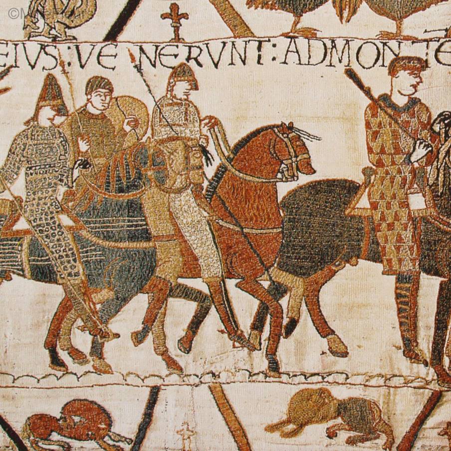 Army at Mont-Saint-Michel Wall tapestries Bayeux Tapestry - Mille Fleurs Tapestries