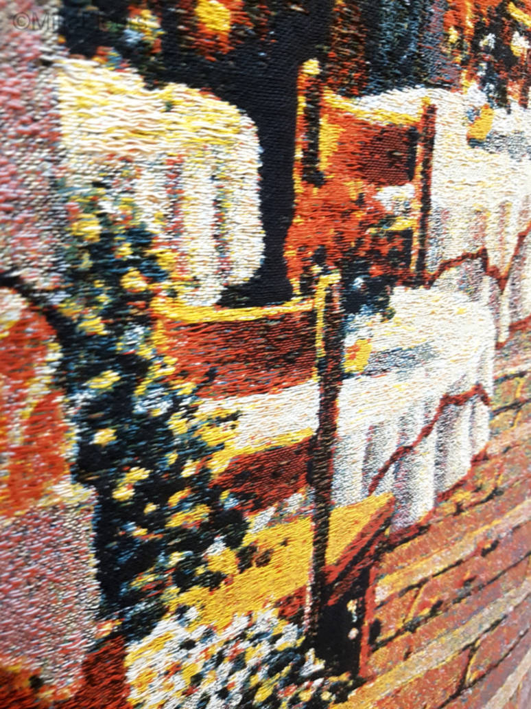 Pueblo de Bellagio Tapices de pared Bob Pejman - Mille Fleurs Tapestries
