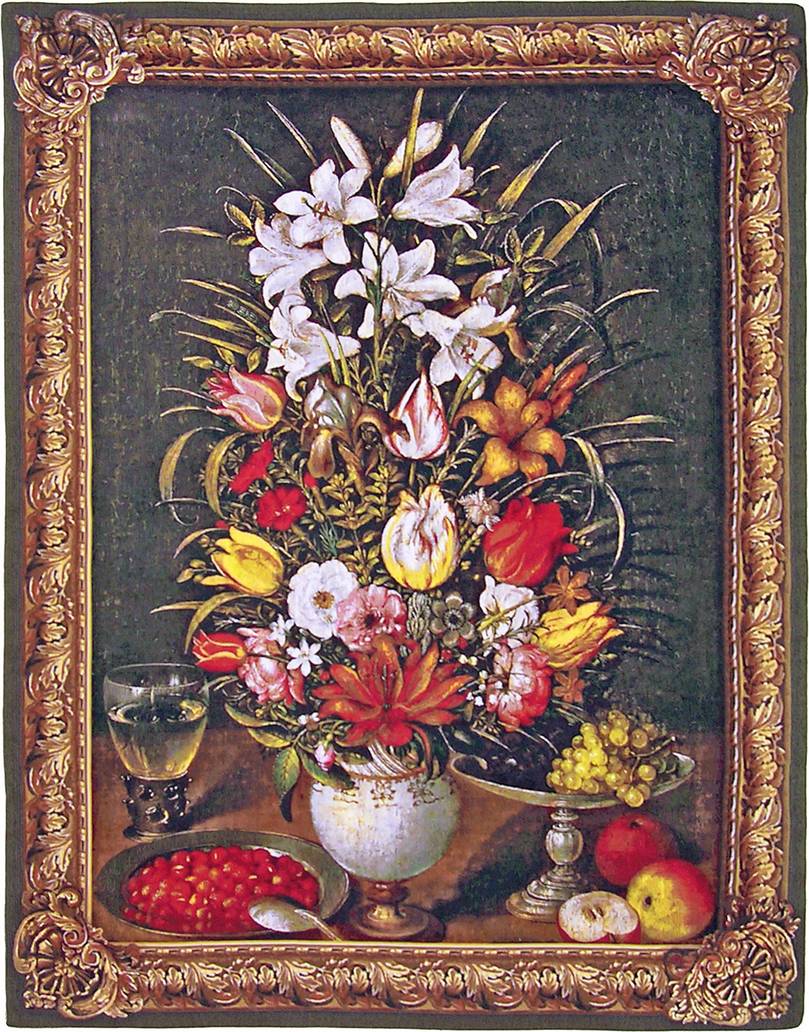 Brueghel Antique Wall tapestries Dutch Floral Paintings - Mille Fleurs Tapestries