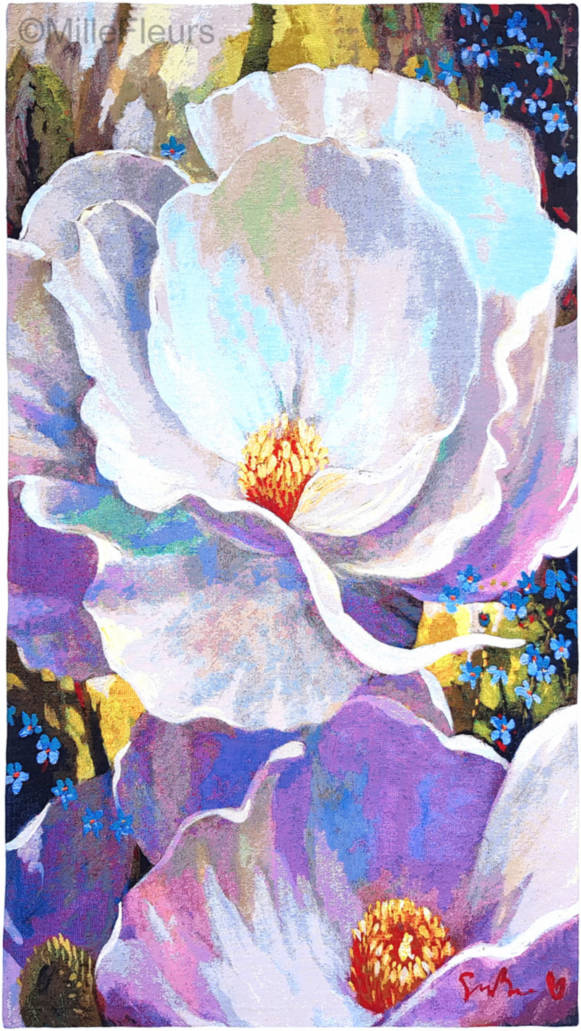 Evening Song Wandtapijten Simon Bull - Mille Fleurs Tapestries