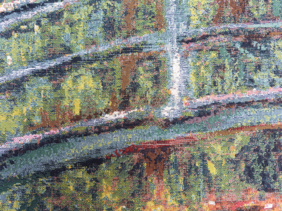 Japanse Brug (Monet) Wandtapijten Claude Monet - Mille Fleurs Tapestries