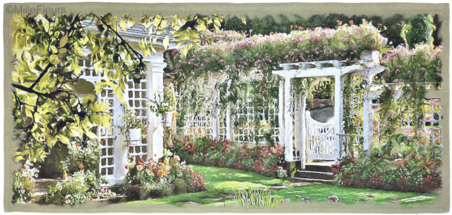 Butchart Gardens Wall tapestries Contemporary Artwork - Mille Fleurs Tapestries