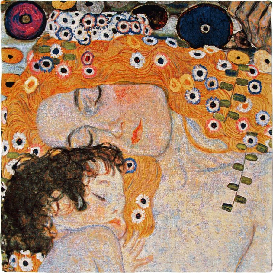 Mother and Child (Klimt) Wall tapestries Gustav Klimt - Mille Fleurs Tapestries
