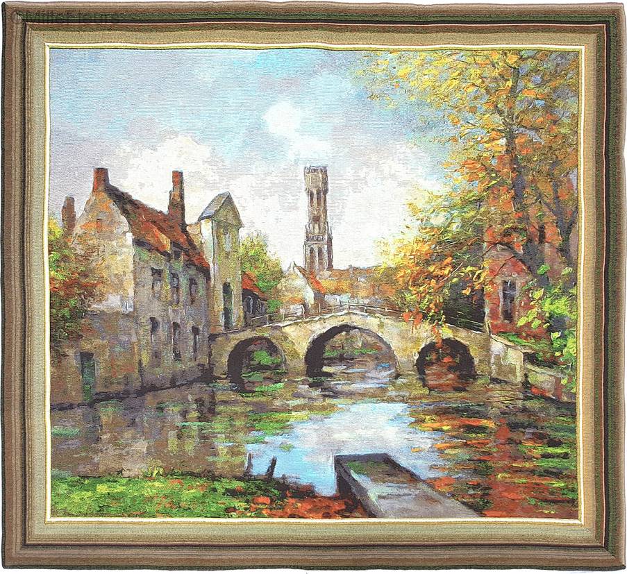 Minnewater in Bruges (Lake of Love) Wall tapestries Bruges and Flanders - Mille Fleurs Tapestries
