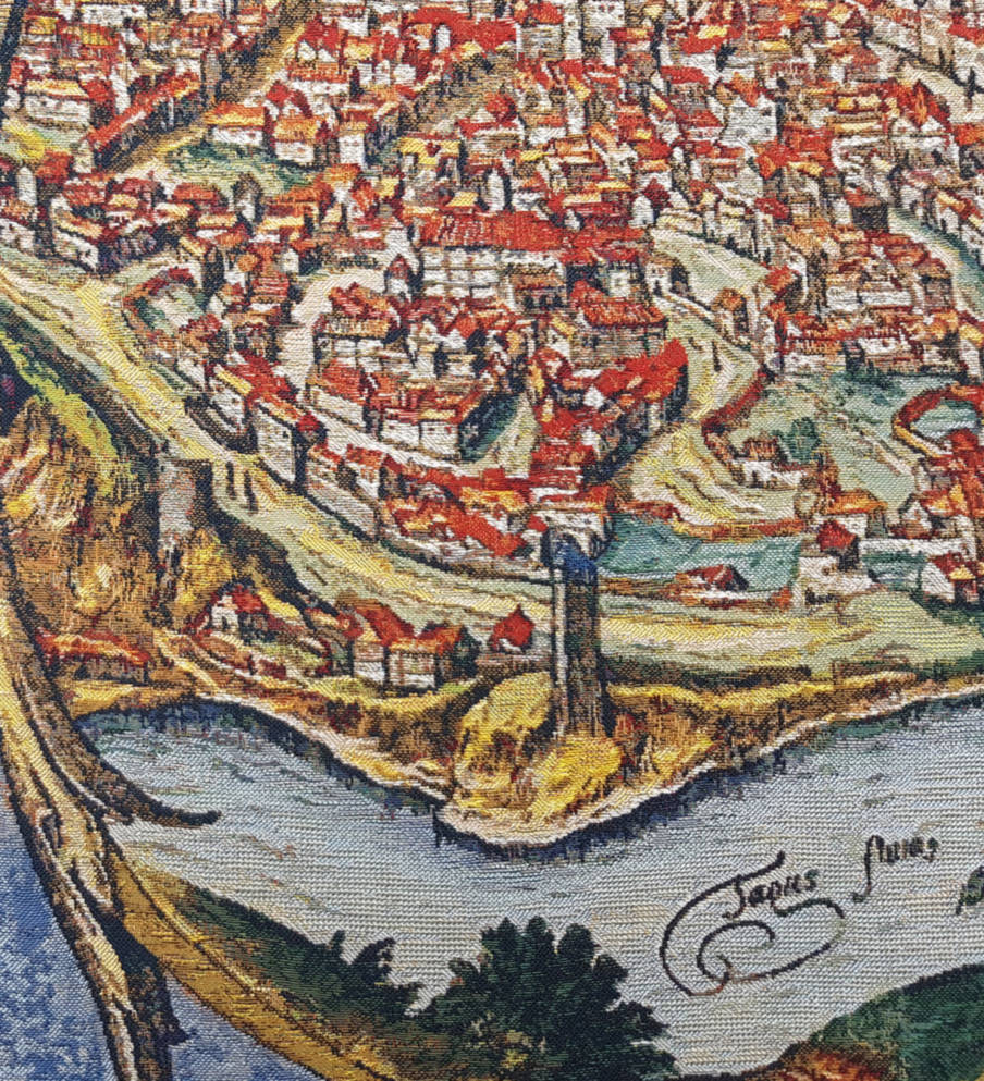 Toledo Tapices de pared Mapas y Náuticos - Mille Fleurs Tapestries