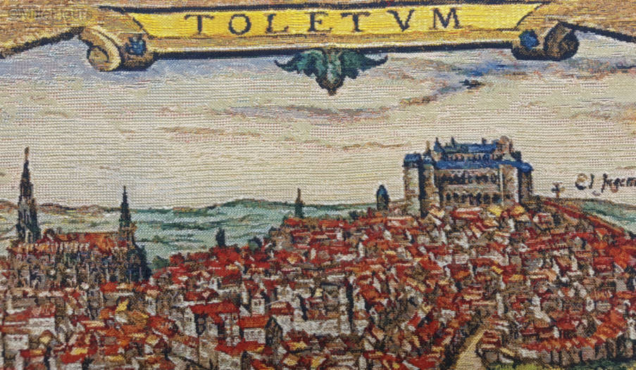 Toledo Tapices de pared Mapas y Náuticos - Mille Fleurs Tapestries